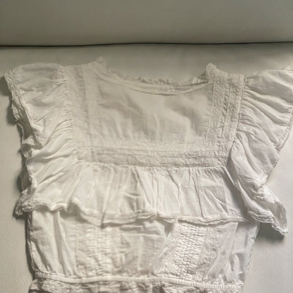 LoveShackFancy White Ruffled Blouse - Picture 2 of 4